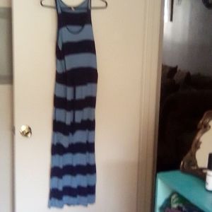 Blue striped old navy dress